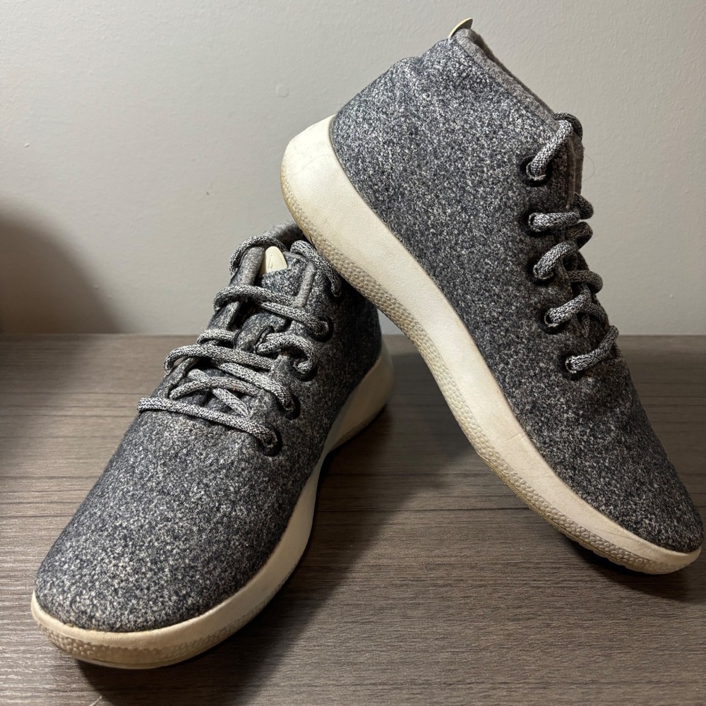 Allbirds Women's Gray Wool Runner-Up Mizzle‎ High Top Sneaker Size 10